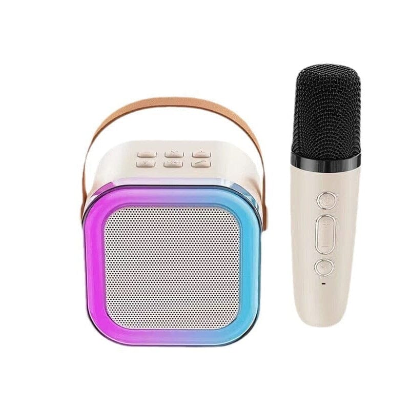 Mini karaoke seade juhtmevabade mikrofonidega