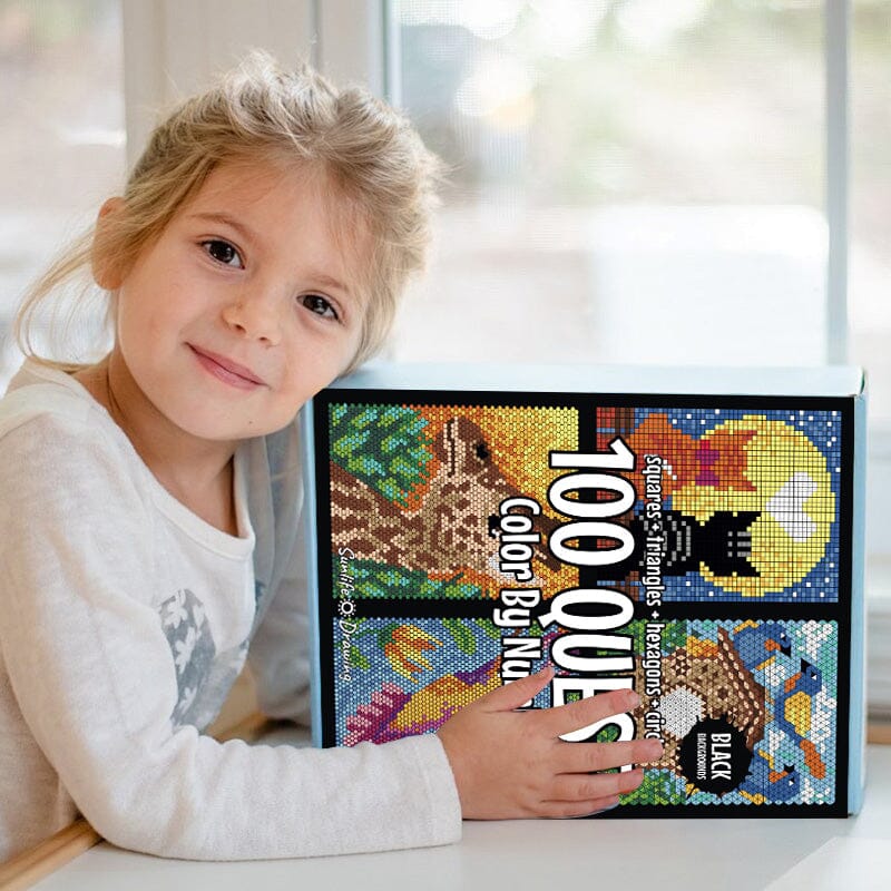 100 QUEST värviline numbriraamat